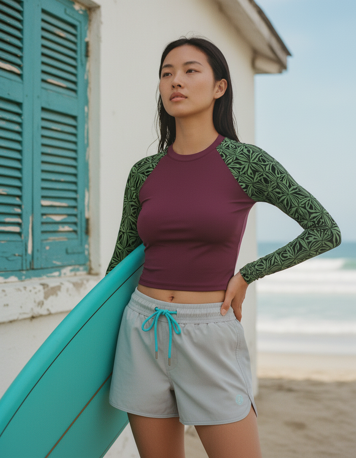 Rashguard — Women's Runway Emerald Chord