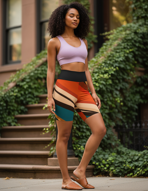 Mid-century Collection Yoga Shorts yoga shorts