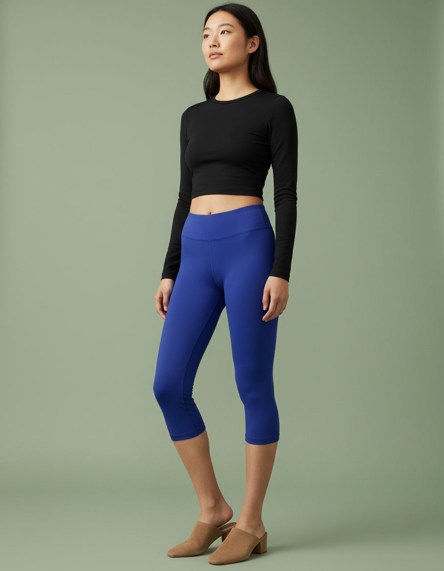 Capri Leggings in Royal Blue