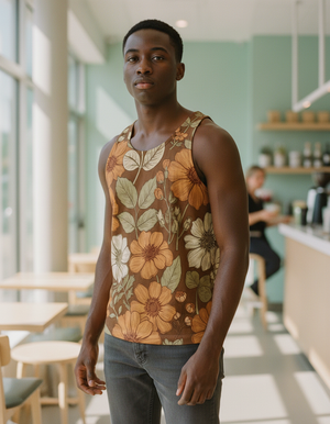 Amber Haze Verdant Tank Top Men's Tank Top — Dripper