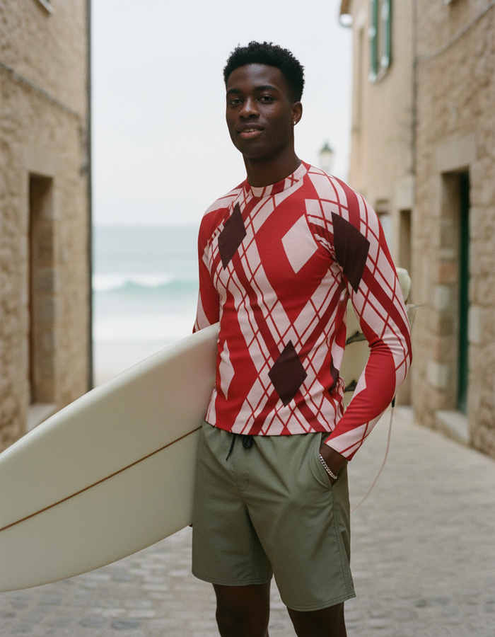 Rashguard — Men's Fiery Red Duet