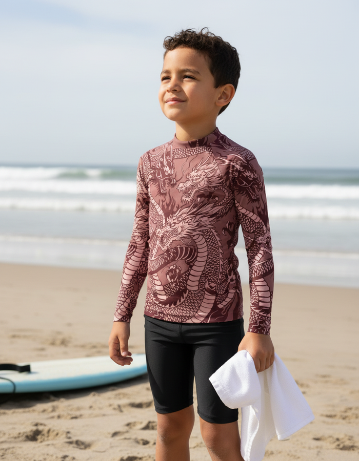 Rashguard — Kids Wine Ember