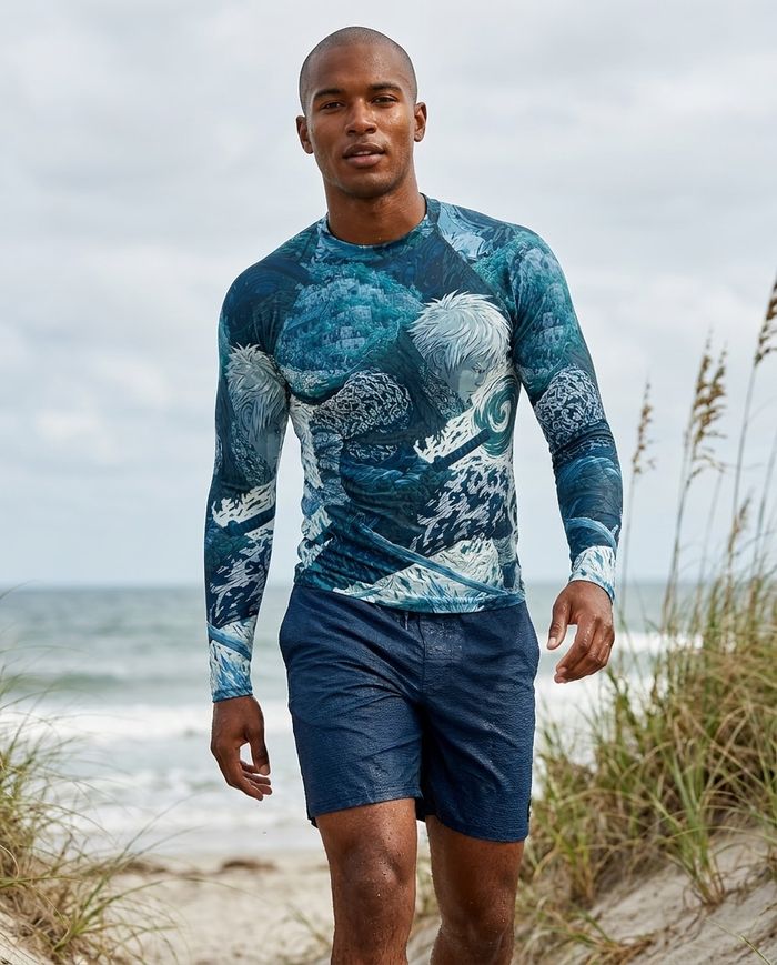 Rashguard — Men's Transformative Teal Senjin