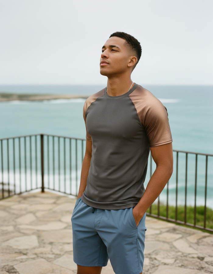 Rashguard — Men's Coffee Bean Chroma