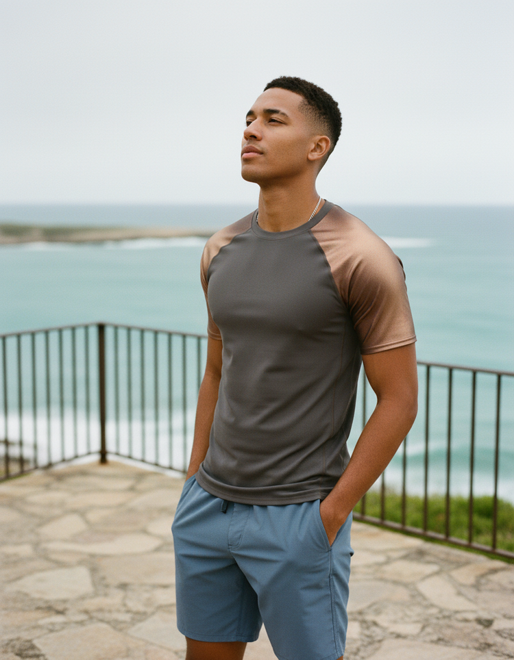 Men's Holographic Rash Guard