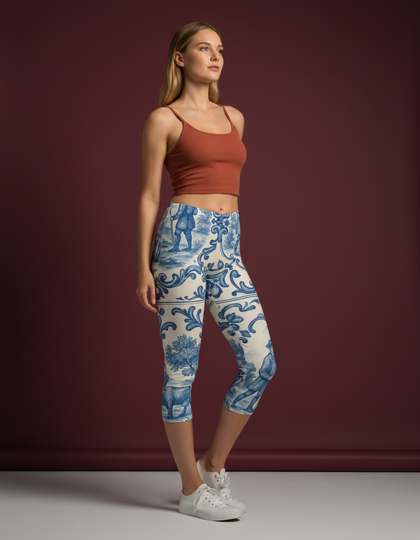 Pictorial Azulejo capri leggings