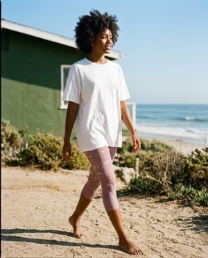 Burnished Lilac Surge swim & gym leggings