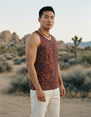 Men's Fiery Red Zephyr tank tops
