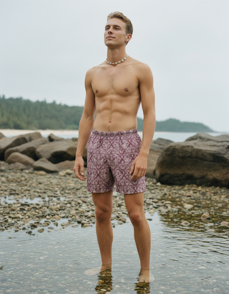 Men's Kasuri Swim Trunks