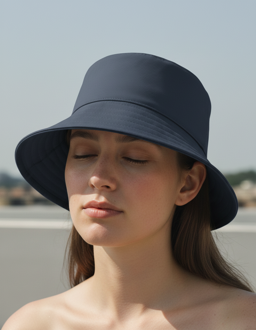 Bucket hat in Dark Denim