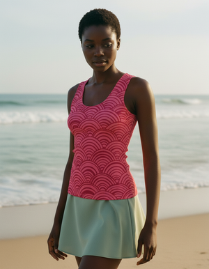 Women's Electric Fuchsia Yugen women's tank tops