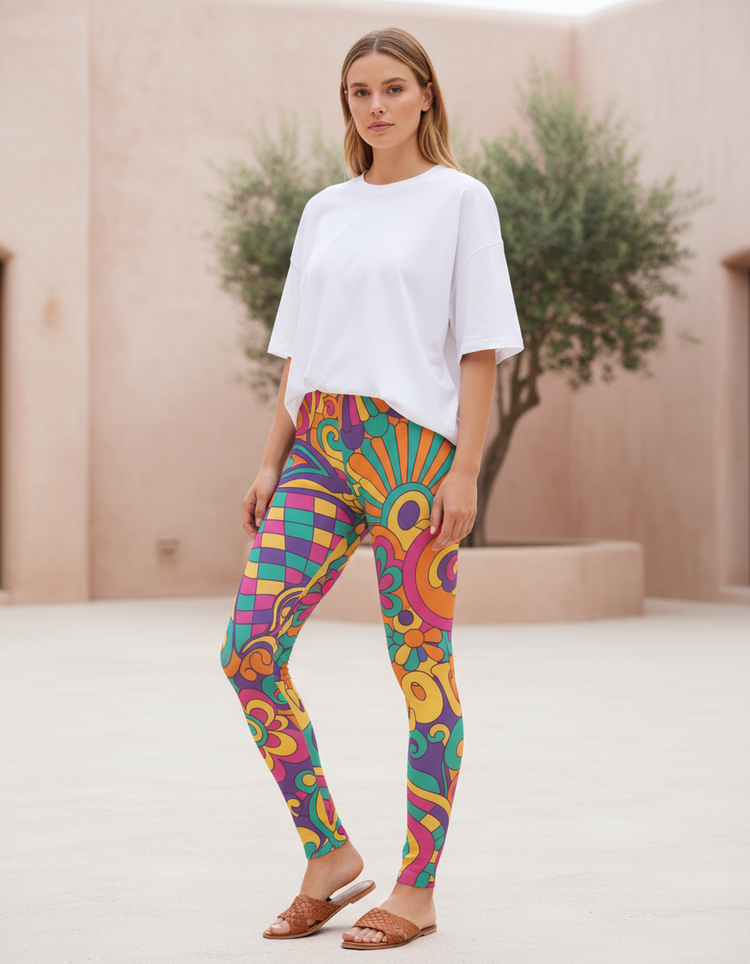 Women's Psychedelic 60s Leggings