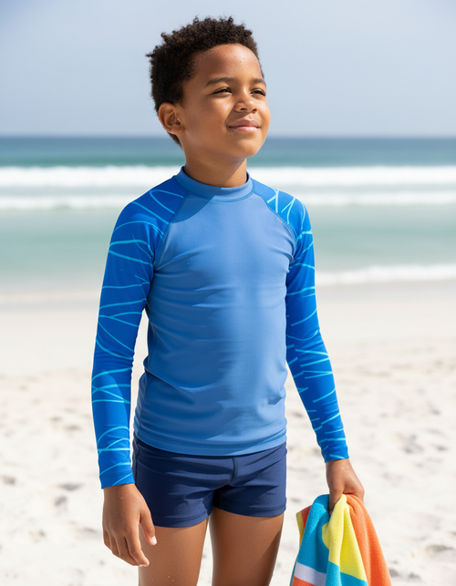 Kids Aqua kids rashguards