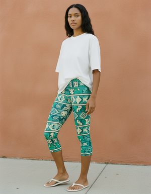 Turquoise Estilo leggings