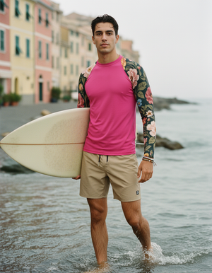 Men's Hot Pink Elysium men's rashguards
