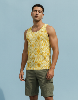 Men's Lemon Yellow Sora men's tank tops