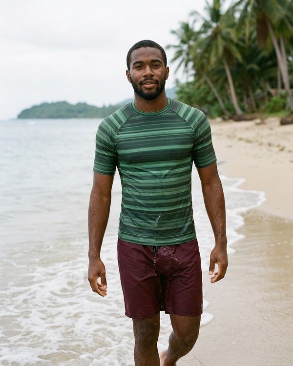 Men's Forest Green Eclipse Rash Guard