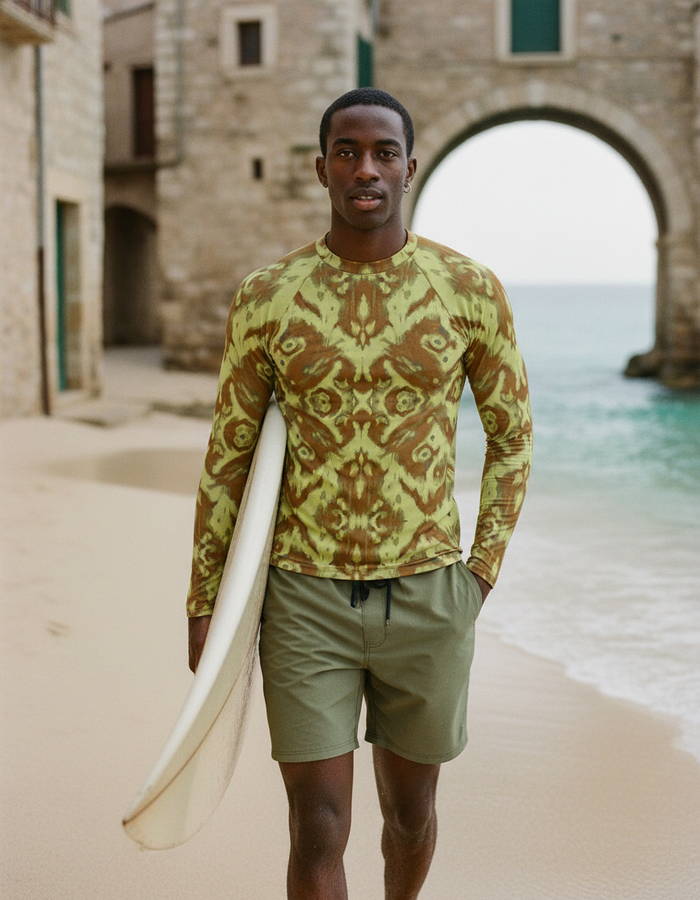 Rashguard — Men's Runway Chartreuse Knot