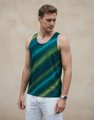 Men's Runway Emerald Stratum men's tank tops