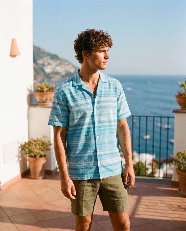 Striped Collection hawaiian shirts