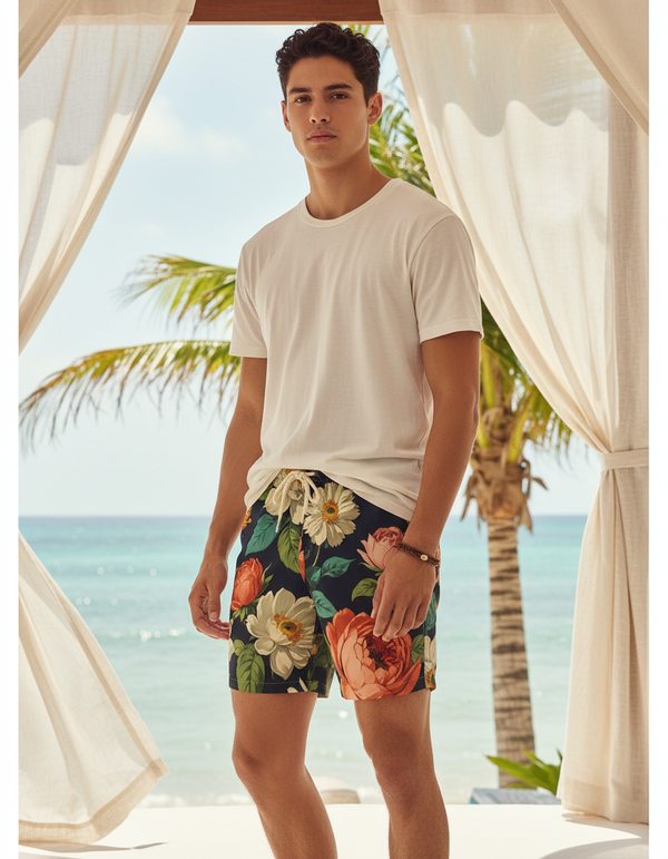 Men's Swim Trunks in Aster