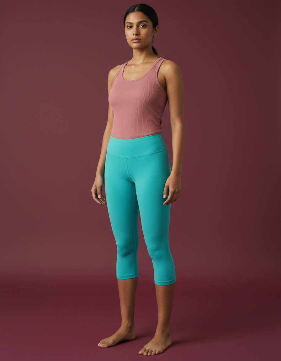 Capri Leggings in Tiffany Blue
