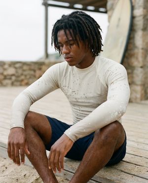 White Onyx Surge Rash Guard Men's Rashguard — Lolekai