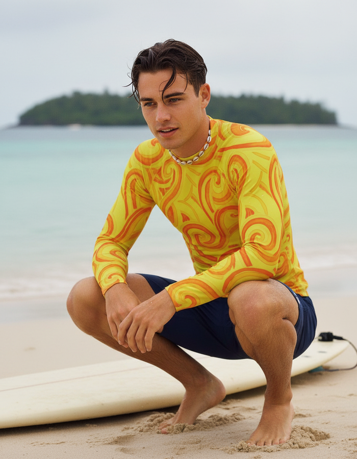 Rashguard — Men's Neon Yellow Spectrum