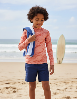 Coral Eclipse Kids Rash Guard Kids Rash Guard — Dripper