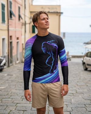Men's Neon Gorilla Surfer men's short-sleeve rashguards