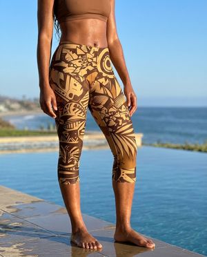 Amber Haze Lani Uli swim & gym leggings