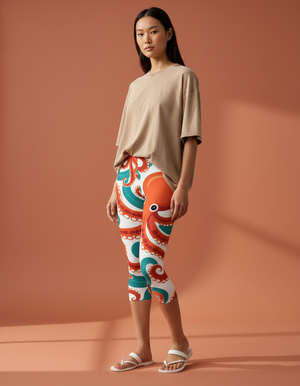 Tide Capri Leggings Capri Leggings — Dripper