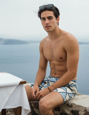 Marina Koi Men's Swim Trunks Men's Swim Trunks — Dripper
