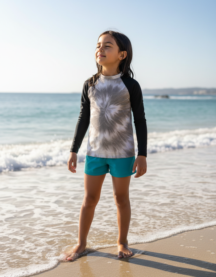 Rashguard — Girls White Onyx Glacier