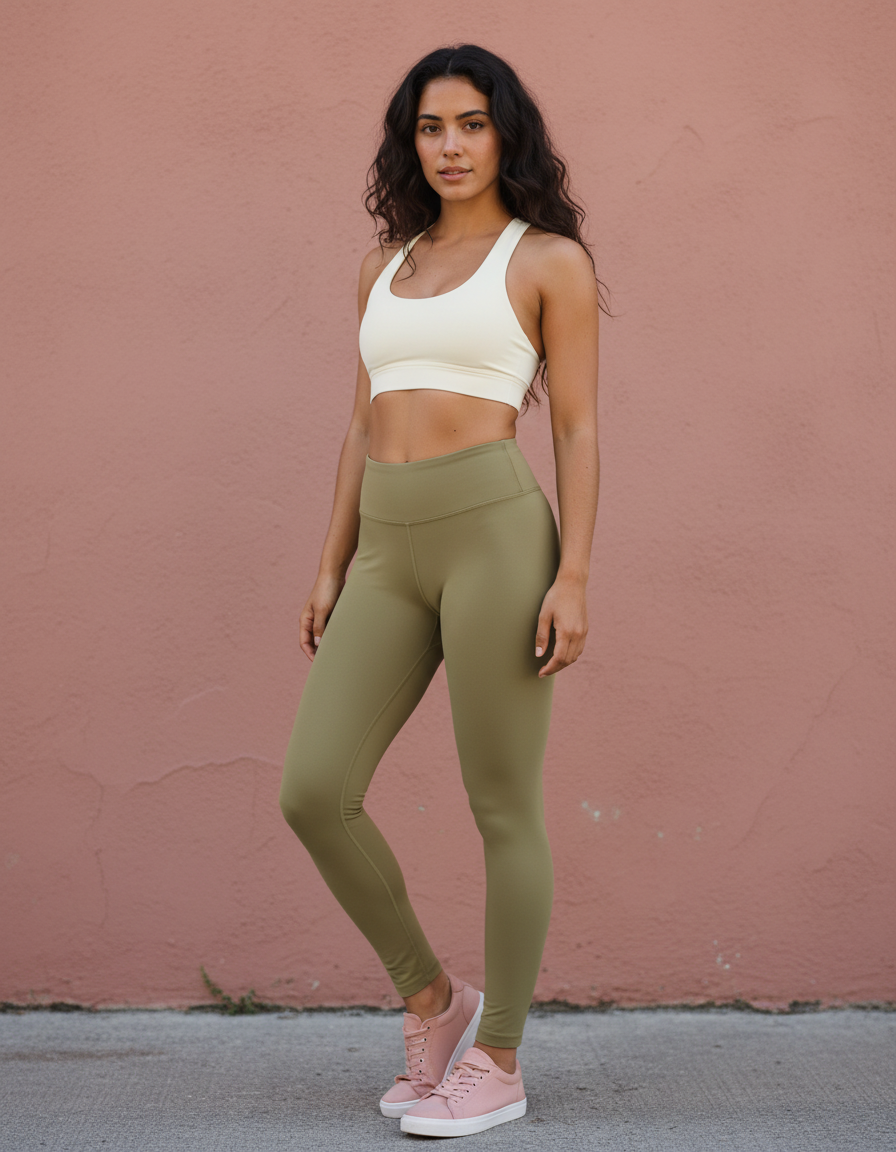 Full-Length Leggings in Khaki