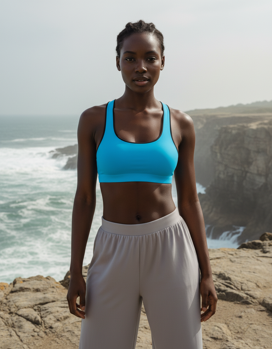Classic Sports Bra in Capri