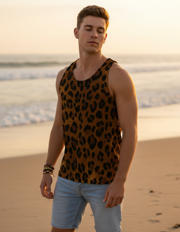 Leopard Collection men's tank tops
