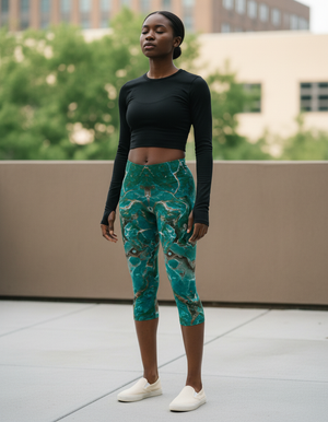 Runway Emerald Kaleidoscope Leggings bikini — Dripper