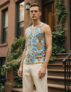 Men's Azulejo tank tops