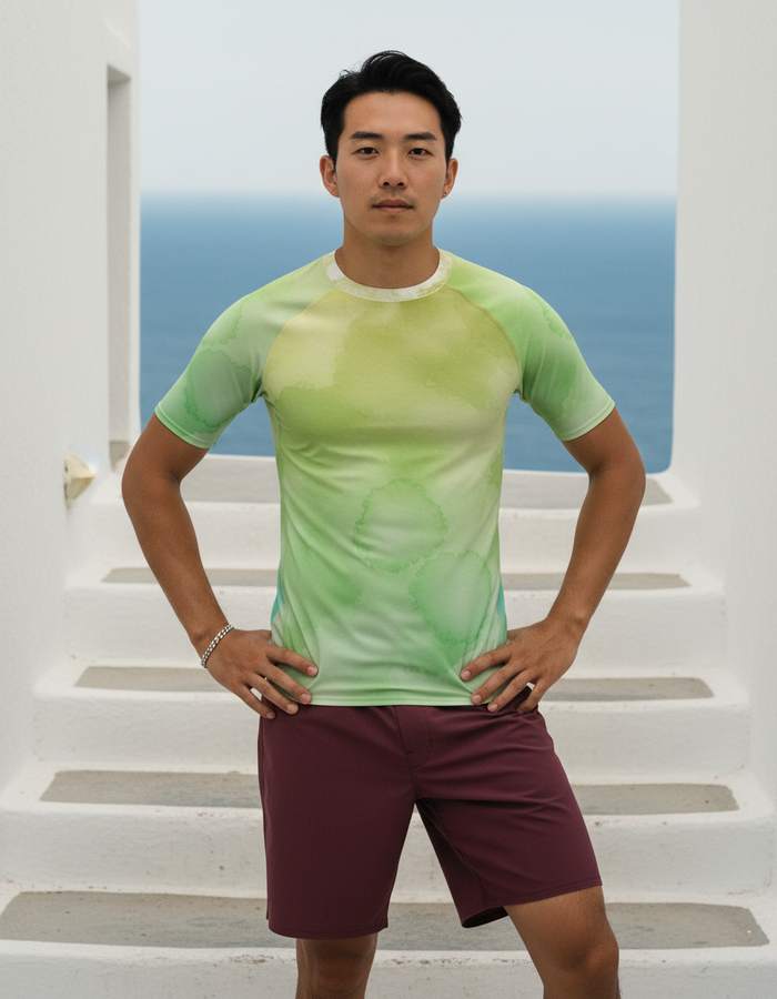 Rashguard — Men's Runway Chartreuse Mosaic