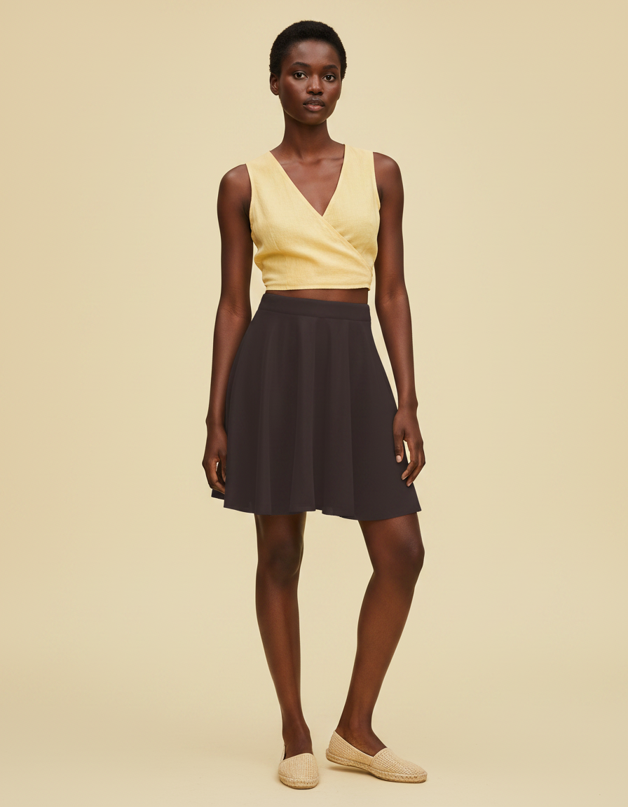 Espresso skater skirts