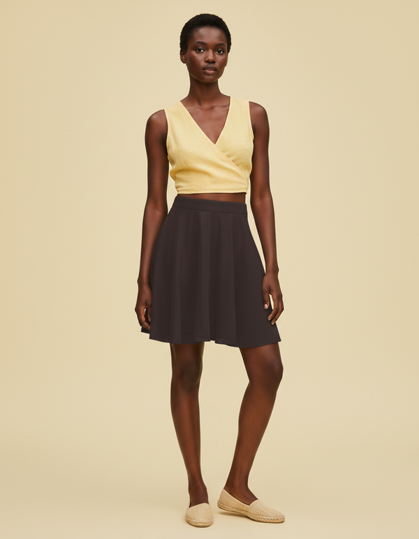 Espresso Skater Skirt