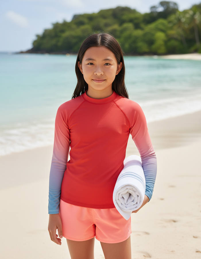 Rashguard — Youth Fiery Red Prism
