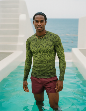Lime Siam Rash Guard Men's Rashguard — Dripper