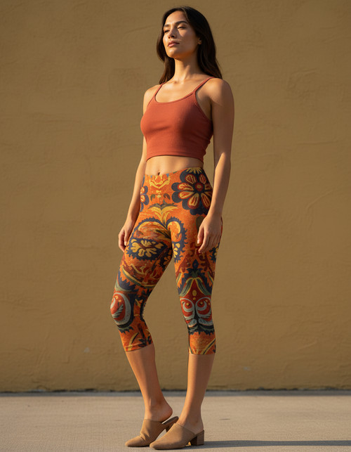Ghazal Capri Leggings Capri Leggings — Dripper