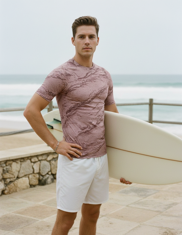 Rashguard — Men's Tea Rose Eclipse