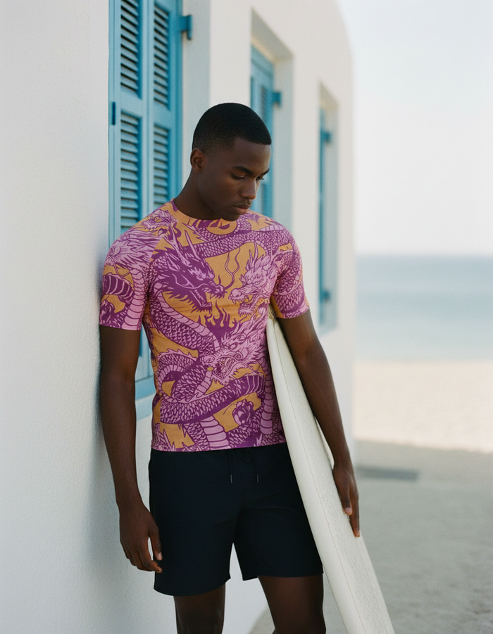Rashguard — Men's Neon Pink Ember