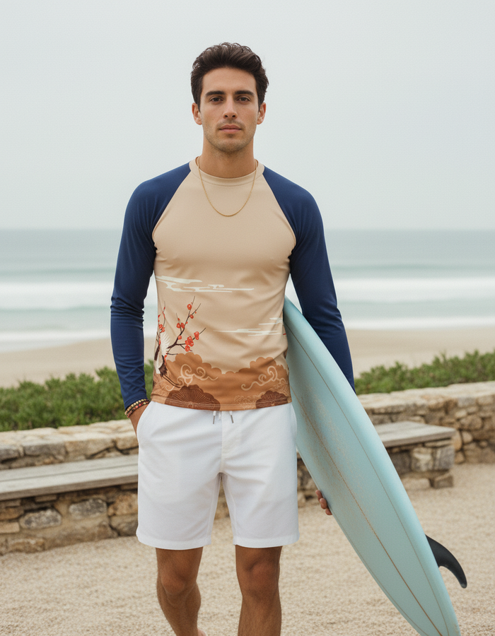 Rashguard — Men's Burnt Sienna Hikari