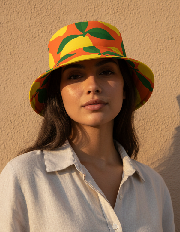Zesty Wave Lemon Bucket Hat