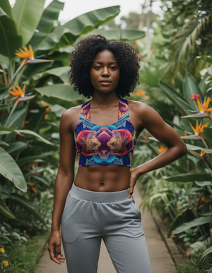 Mycelium Sports Bra Longline Sports Bra — Dripper